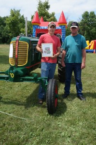 Best Restoration honors at the Unity Area FFA Alumni Antique Tractor Show went to Jace Schlechter of Balsam Lake with his Oliver